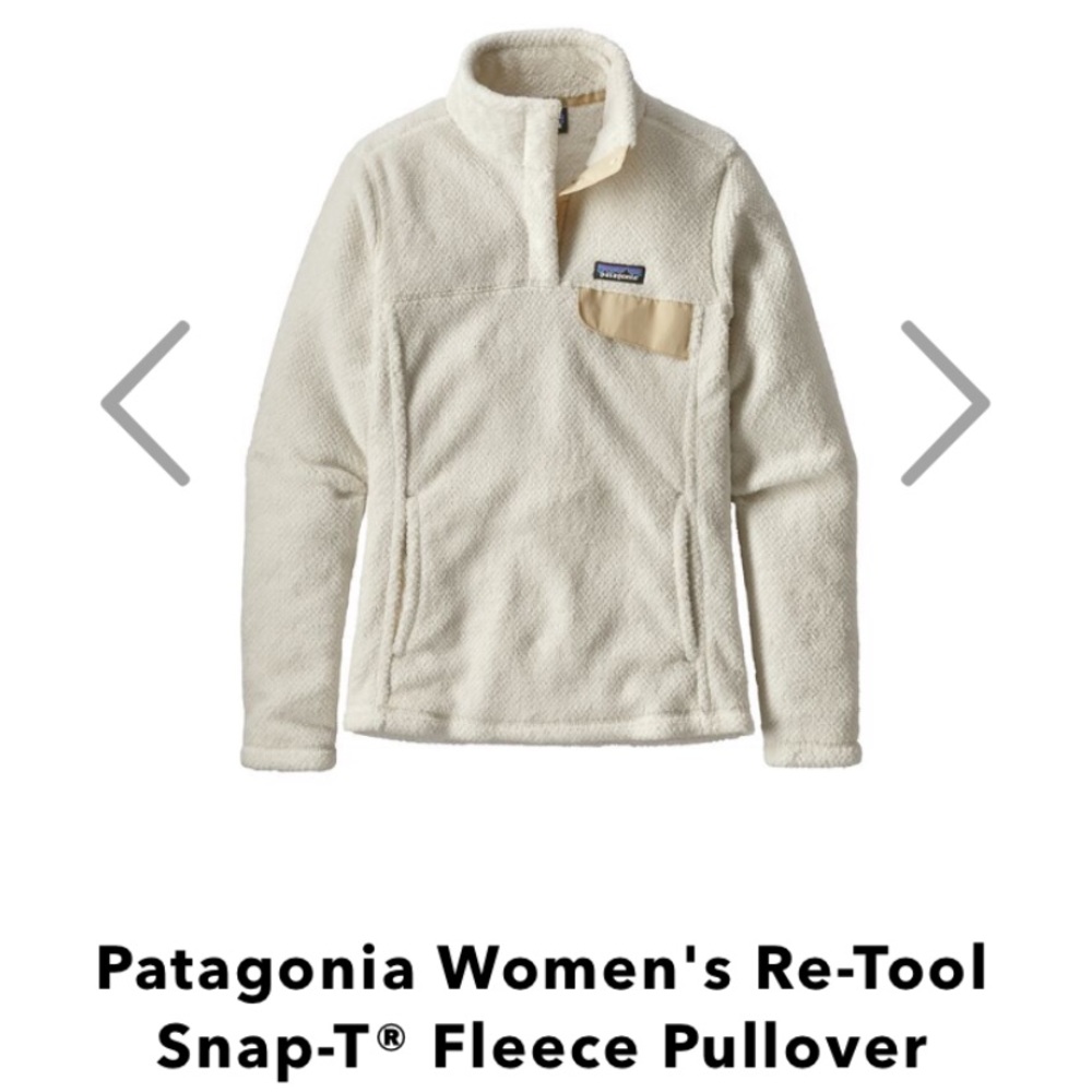 Patagonia Re-Tool Snap Fleece Pullover in White
